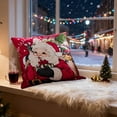 thumbnail image 6 of Merry Christmas Pillow Cover, Natural Burlap Christmas Sofa Living Room Holiday Decorate Cushion Case, Christmas Bell Snowman Santa Claus Pillowcase New Year Family Decoration, 6 of 6