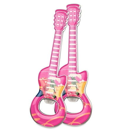 

LanHong 2 Piece/Set Beer Bottle Openers Creative Guitar Shaped Bottle Opener Guitar Gift Kitchen Gadgets for Drinkers Music Guitar Lover