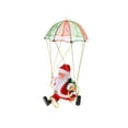 thumbnail image 2 of Electric Santa Claus Parachute Ornament Decor Festive Parachute Kids Toy Excellent Home Decorations for Holiday Season, 2 of 11