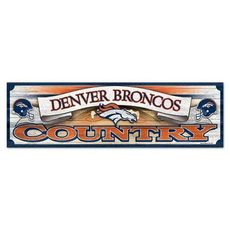 NFL - Denver Broncos 9x30 Wood Sign