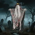 thumbnail image 5 of Wzzjkit Halloween Skeleton - Halloween Decoration Skeleton Hanging Ghost Witch with Hat Skeleton Hanging Ghost Haunteds House Room Scene Decoration Props, 5 of 7