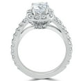 thumbnail image 3 of Empire Jewel 1.5 Ct Round Cut Diamond Rings Gift - 14K White Gold Over Rings Gifts - Twisted Shank Diamond Engagement Rings - Anniversary Gift for Women's - Wedding Proposal Rings for Women's, 3 of 6