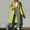 Green, variant on Womens Warm Long Sleeve Jacket Slim Winter Parkas Faux Leather Hoodless for Wedding