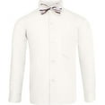 thumbnail image 5 of S.H. Churchill & Co. 4 Piece Boy's Dress Shirt Set with Long Tie, Bow Tie and Pocket Square, 5 of 6