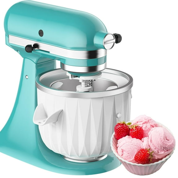 GVODE Ice Cream Attachment for KitchenAid Stand Mixer,2-Quart Frozen Yogurt - Ice Cream & Sorbet Gelato Maker