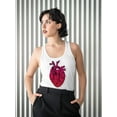 thumbnail image 2 of Red Anatomical Heart Racerback Tank Women -Image by Shutterstock, Female x-Large, 2 of 4
