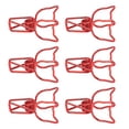 thumbnail image 3 of 100 clips para encuadernación de gatitos, estilo animal lindo, sujeción fuerte, abrazaderas huecas para encuadernación de gatos para notas, papeles, ropa, color rojo, 3 of 5