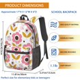 thumbnail image 3 of Pioneer Flower Floral Print Pattern 17" School Backpacks for Teens,Waterproof Oxford Fabric,S-Shape Padded Straps for School,Travel,Hiking,Camping, 3 of 6