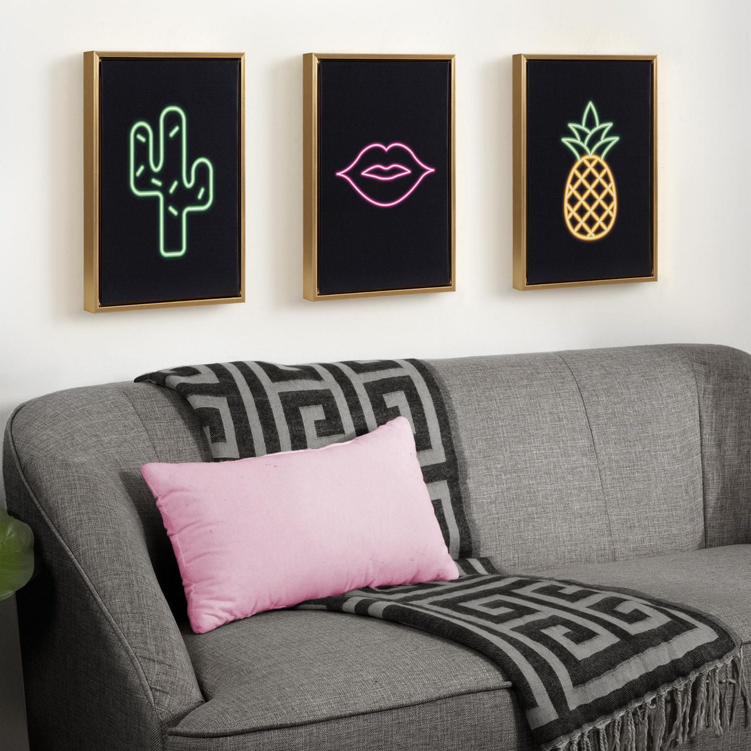 hometrends Serenna Pop Canvas Framed Art