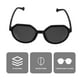 thumbnail image 2 of 1 par de gafas de sol redondas sombras de ojos personalizados con marco redondo., 2 of 6