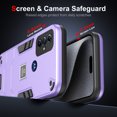 thumbnail image 2 of for Motorola Moto G Play 2023 Case, 2 in 1 Hybrid Shockproof Hard PC Soft TPU Bumper Non-Slip Protective Girls Women Boy Men Phone Cases Cover for Motorola Moto G Play 2023, Purple, 2 of 7