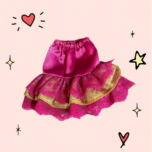 Lol Surprise doll OMG Bartz Pink Skirt Doll Clothing Good Ruffle