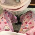 thumbnail image 1 of Pijama Y2K Sanrios Hello Kittys, pantalones de dibujos animados de Anime Kawaii, niña dulce, primavera, verano, para el hogar, se puede usar al aire libre, 1 of 4