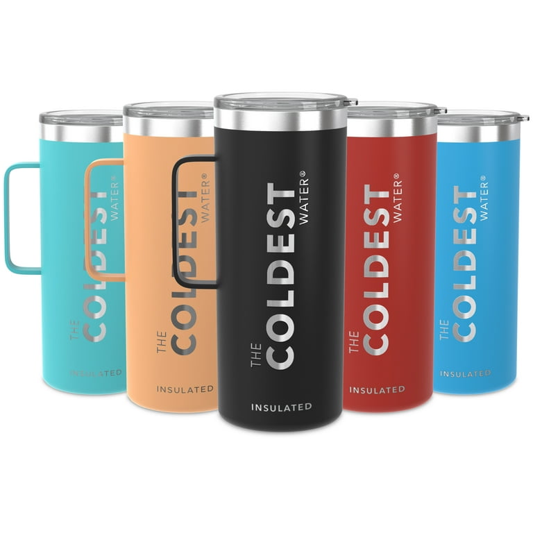 The Coldest Coffee Mug - Stainless Steel Super Insulated Travel Mug for Hot  & Cold Drinks, Best for Tea, Lattes, Cappuccino Coffee Cup( Stealth Black, 32  Oz) 