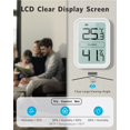thumbnail image 2 of BFOUR Digital Indoor LCD Thermohygrometer, White, 2 of 8