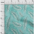 thumbnail image 2 of oneOone Polyester Spandex Dusty Teal Green Fabric Tropical Leaf With Dot Sewing Fabric By The Yard Printed Diy Clothing Sewing Supplies 56 Inch Wide, 2 of 4