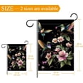thumbnail image 3 of Floral Hummingbird Garden Flag Double Sided 12x18 Inch for Outside Yard Porch Lawn Seasonal Autumn Winter Holiday Decoration, 3 of 6