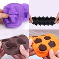 thumbnail image 4 of Halloween Candy Molds 4 Pcs Chocolate Molds Silicone with Ghost Pumpkin Bat & Witch Hat, 4 of 7
