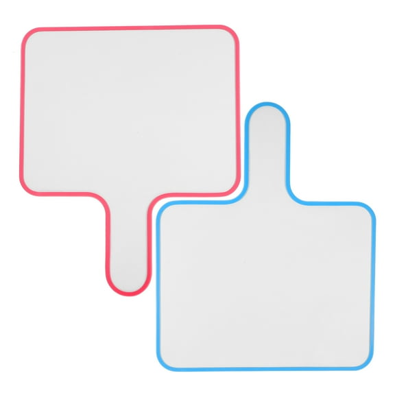 IDEANATEGRATE 2Pcs Dry Erase Paddle Board Portable White Board for Professionals and Students 10X8X0.2in