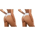 thumbnail image 1 of (2-Pack) Rinsvye Women Plus Size High Bathing Suit Set with Shorts Waist Bikini Bottoms Swim Briefs Beach Shorts Ruched Bottom High Cut Swim Bottom Full Coverage Swimsuit Bottom Sports Yoga Shorts S, 1 of 7