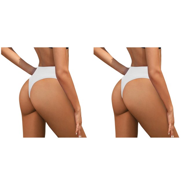 (2-Pack) Rinsvye Women Plus Size High Bathing Suit Set with Shorts Waist Bikini Bottoms Swim Briefs Beach Shorts Ruched Bottom High Cut Swim Bottom Full Coverage Swimsuit Bottom Sports Yoga Shorts S