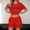 Red, variant on MAIHAN Women Summer Outfits Women Spring Outfits Shirt and Shorts Set Elastic Waist Shorts 2pcs Clothes Set for Casual and Summer Wear