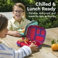 thumbnail image 5 of Bentgo Chill Kids Leak-Proof Lunch Box - 4-Compartment Bento Box with Built-In Ice Pack, 3.3 Cup Capacity, PFAS & BPA-Free, Microwave & Dishwasher Safe, Ideal Size for Ages 3 to 7 (Red/Royal), 5 of 10