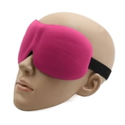 Travel 3D Eye Sleep Mask Padded Shade Cover Relax Sleeping Blindfold Fuchsia