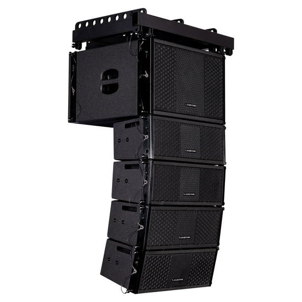 Sound Town ZETHUS Series Line Array Speaker System with One 10inch Line Array Subwoofer, Four