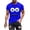 Blue, variant on Men's Funny Smile Face Graphic T-Shirt, Novelty Cartoon Short Sleeve Crew Neck Casual Summer Top, S-4XL