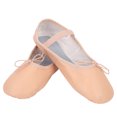 thumbnail image 1 of Zapatos de baile y gimnasia de cuero suave para niñas: transpirables, cómodos, talla 37, 1 of 8