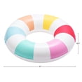 thumbnail image 3 of Bluescape Inflatable Stripe Swim Tube Pool Float, 2-pack, Multicolor Stripes, for Kids & Adults, Age 9 & up, Unisex, 3 of 8