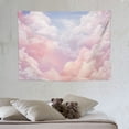 thumbnail image 4 of GOSMITH Pink Cloud Tapestry Colorful Abstract Clouds Natural Landscape Tapestries Wall Hanging for Bedroom Living Room Teen Dorm Indie Decor Poster Blanket, 40x30 Inch, 4 of 7