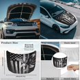 thumbnail image 4 of Yuyamidu Black American Flag Car Front Hood Cover Eagle Hood Covers for Cars Sedans Fashion Vehicle Rear View Mirror Protective Cover Auto Side View Mirror Cover, 3 PCS, 4 of 7