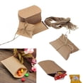 thumbnail image 5 of 100pcs Kraft Paper Pillow Wedding Party Favor Boxes Candy Cake Sweet Bags, 5 of 5