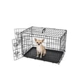 thumbnail image 3 of ABC Pet Folding Metal Dog Crate, Durable Double-Door Wire Pet Kennel with Leak-Proof Tray,24x16.7x18.5inch, 3 of 9