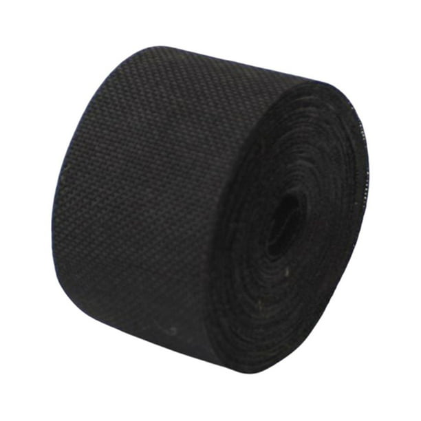 Cateissary Cinta de arpillera de 5CM, , ligera, respetuosa con el medio ambiente, rollo tejido Natural, decoraciones de fiesta de moda Kits de decoración para fiestas Negro