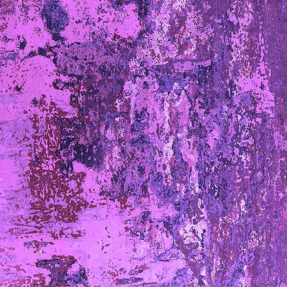 Ahgly Company Indoor Square Oriental Purple Industrial Area Rugs, 3' Square