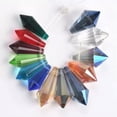 thumbnail image 3 of U8MO 10pcs 8mm/10mm/11mm Teardrop Cone Faceted Crystal Glass Pendants Prism Beads-11x20mm-Random Mixed, 3 of 3