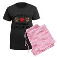 thumbnail image 5 of CafePress - Loved By A French Bulldog Pajamas - Women's Short Sleeve Print T-Shirt and Pants Dark Cotton Pajama Set, 5 of 7