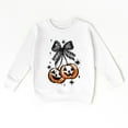 thumbnail image 3 of Coquette Pumpkin Cherries - Toddler Graphic Sweatshirt and Youth Graphic Sweatshirt, 3 of 13