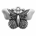 thumbnail image 1 of Sterling Silver 16" 1mm Box Chain 3D Decorative Butterfly Pendant Necklace, 1 of 2