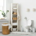 thumbnail image 4 of Seville Classics 3-Piece Handwoven Rattan Lidded Laundry Hamper Basket Set, 4 of 16