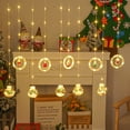thumbnail image 5 of Luces de cortina de árbol de Navidad, decoración cálida de habitación de luces LED, 5 of 5