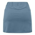 thumbnail image 4 of LEBONYARD Women's Comfortable Yoga Skort,Women's New Color Mid-waist Skirt Pants Sports Casual Shorts Bottoming Skirt Pants Light Blue XXXXL, 4 of 5