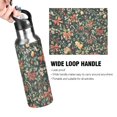 thumbnail image 4 of Yayeee 33oz Double Wall Stainless Steel Water Bottle with Flip Straw, Christmas Bows, 4 of 7