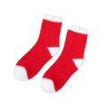 thumbnail image 2 of Women's Christmas Fuzzy Socks Santa Hat Style, Cozy Feather Yarn Crew Socks with White Cuff and Toe, Red Holiday Socks for Christmas Stocking Stuffers, Gag Gifts and Fun Holiday Gifts, 2 of 5