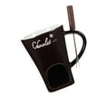 thumbnail image 2 of TISHITA Fondue Mug Chocolate Melting Cup Coffee Cup Butter Melt Pot 130ml Candy Hot Pot for Dessert Home Anniversary Birthday Cooking brown, 2 of 8