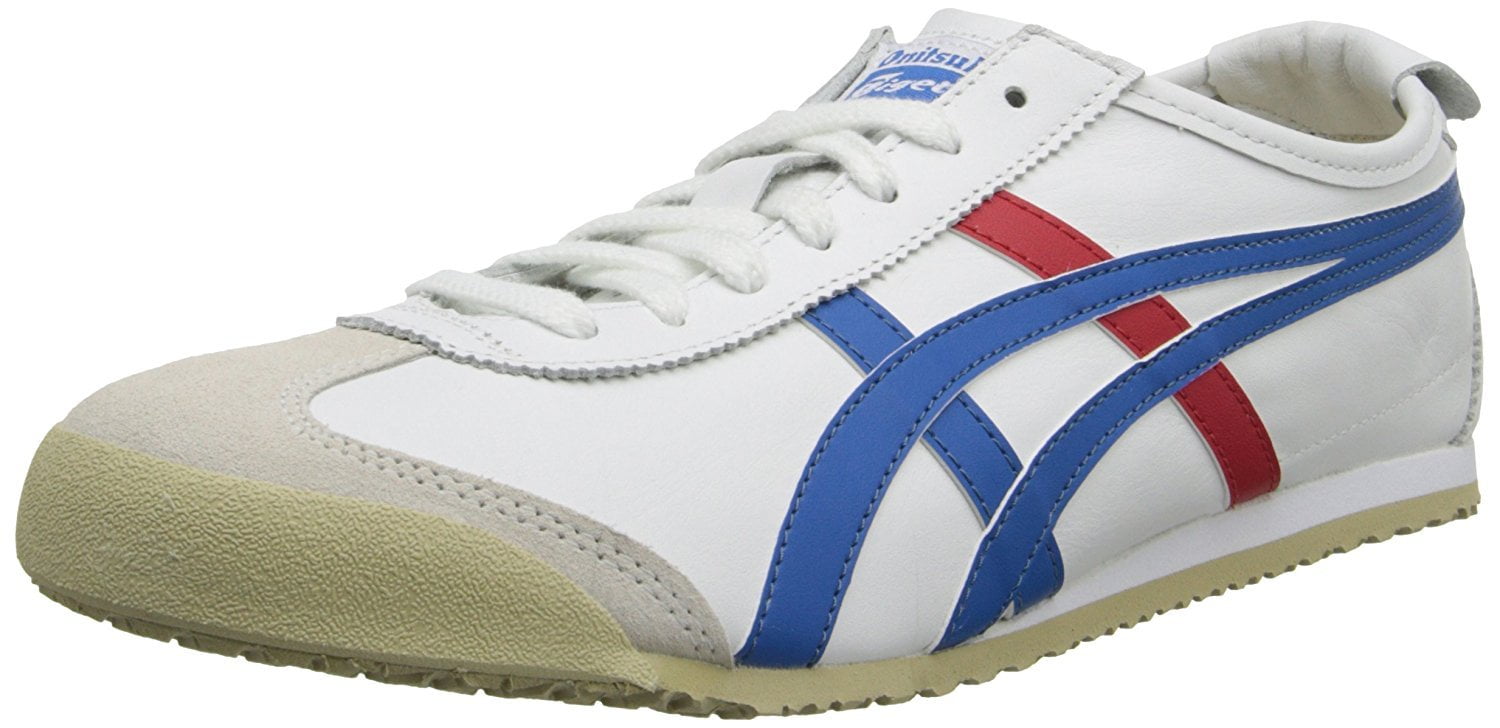 Catan - onitsuka tiger mexico 66 fashion sneaker, white/red/blue, 8.5 m men's us/10 women's m us 