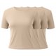 thumbnail image 5 of Camiseta básica de manga corta ajustada para mujer: camiseta de poliéster ajustada, top informal de verano, tallas S-XXL, estampado floral, apta para múltiples ocasiones, 5 of 6